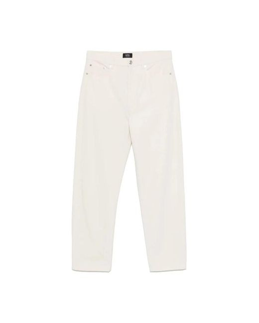 Straight Jeans A.P.C. de hombre de color White