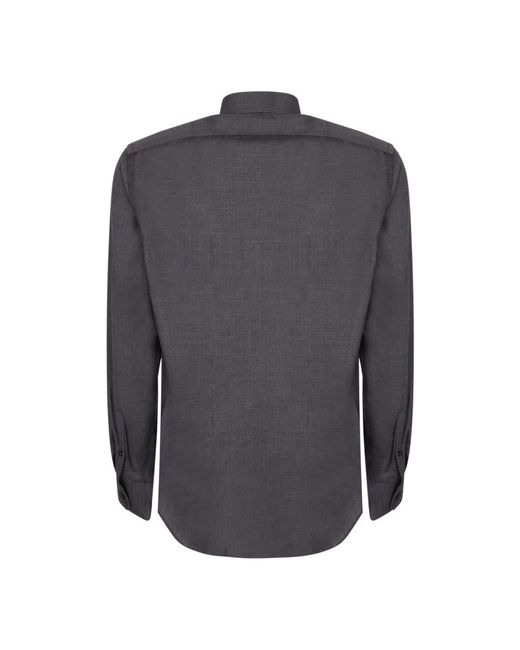 Dell'Oglio Gray Casual Shirts for men
