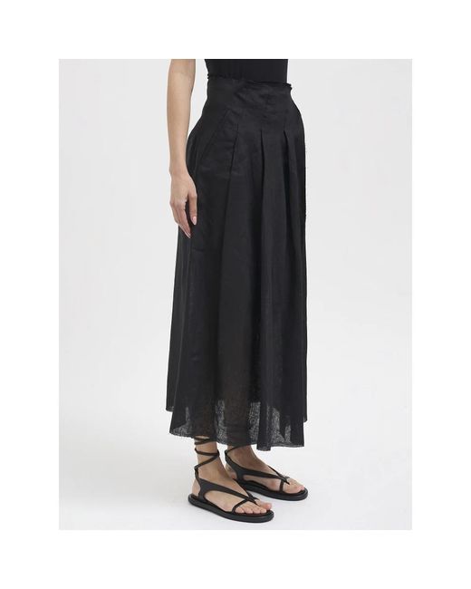 Isabel Benenato Black Midi Skirts