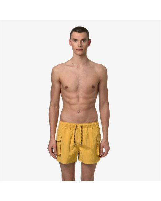 K-Way Ripstop mini shorts gelb in Yellow für Herren