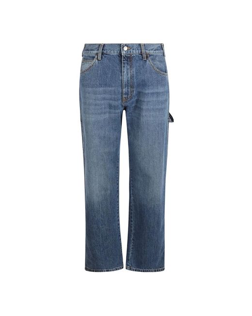 McQueen Blue Straight Jeans for men