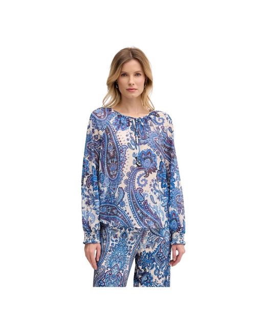 Ouí Bloesem Blouse in het Blue