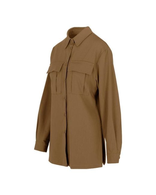Bomboogie Utility Overshirt in het Brown