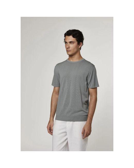 Daniele Fiesoli Gray Round-Neck Knitwear for men