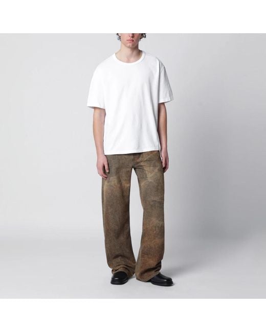 Agolde Brown Wide Jeans for men