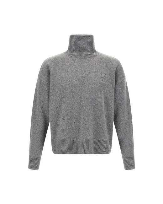 AMI Gray Turtlenecks for men