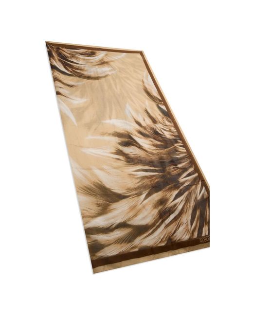 Alberta Ferretti Natural Scarves