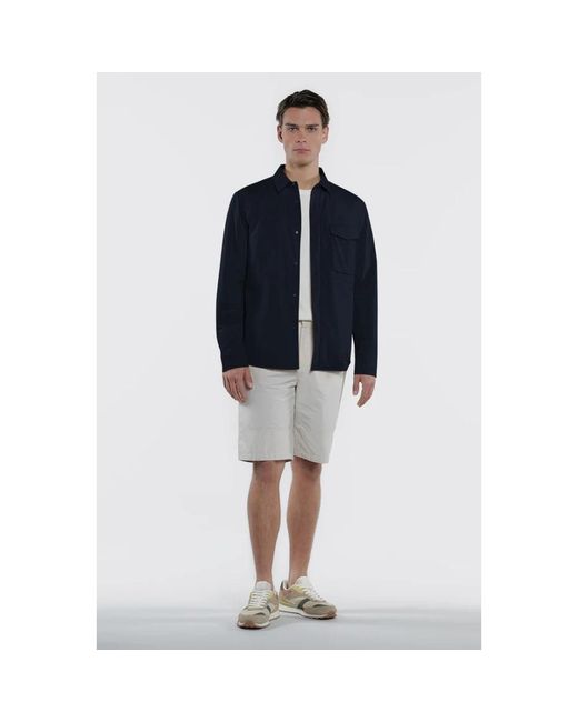 DUNO Shirt Jacket in het Blue voor heren