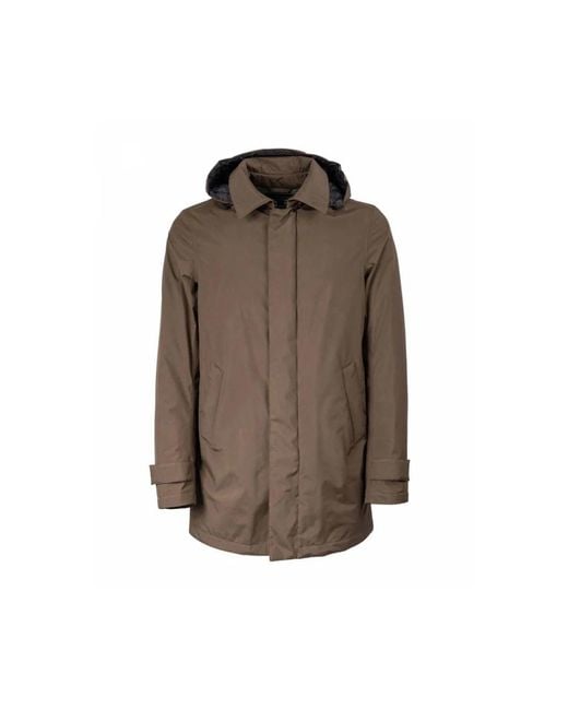 Herno Brown Winter Jackets for men