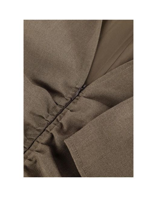 Modström Kleedjes ,Bruin ,Wol Bruine Mini Jurk Voor Stijlvol Comfort in het Brown