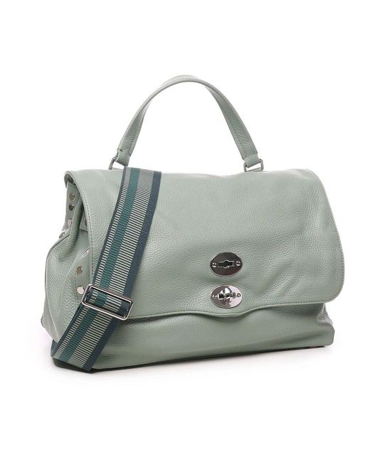 Zanellato Gray Leder umhängetasche mit innentasche