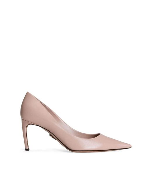 Dolce & Gabbana Pink Leder Stiletto Absatz Schuhe