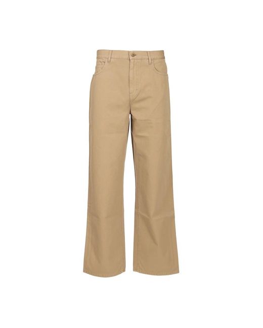 Burberry Cotton Broeken in het Natural voor heren