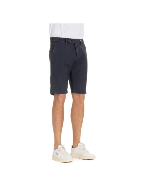 Myths Blue Casual Shorts for men