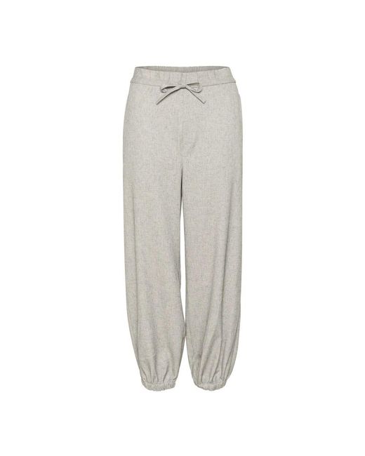 Inwear Gray Hellgraue melange pullon hose