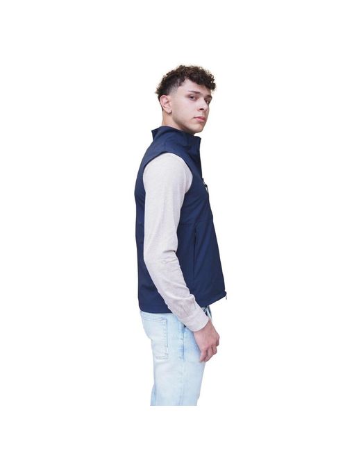 People Of Shibuya Blaue Herrenweste Aus Technischem Stoff in Blue für Herren