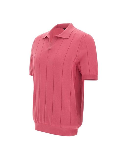 Gran Sasso Pink Polo Shirts for men