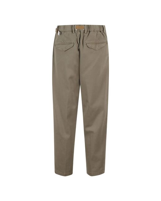 White Sand Tencell Lange Broek Taupe in het Gray voor heren