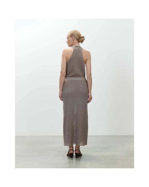 Alysi Brown Maxi Skirts
