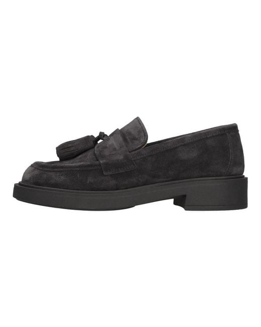 Frau Black Loafers