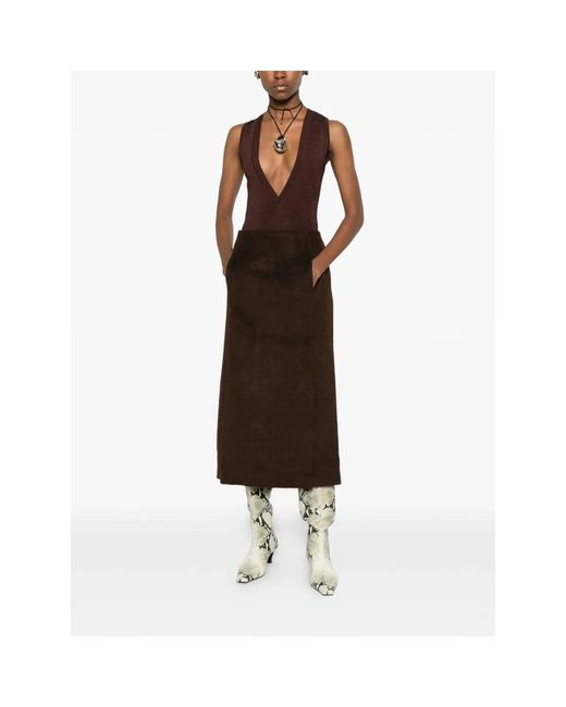 Entire studios Brown Midi Skirts