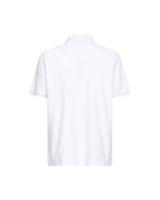 Gucci Tops ,Wit ,Katoen Piqué Polo Shirt Van Katoen Met Borduursel in het White voor heren