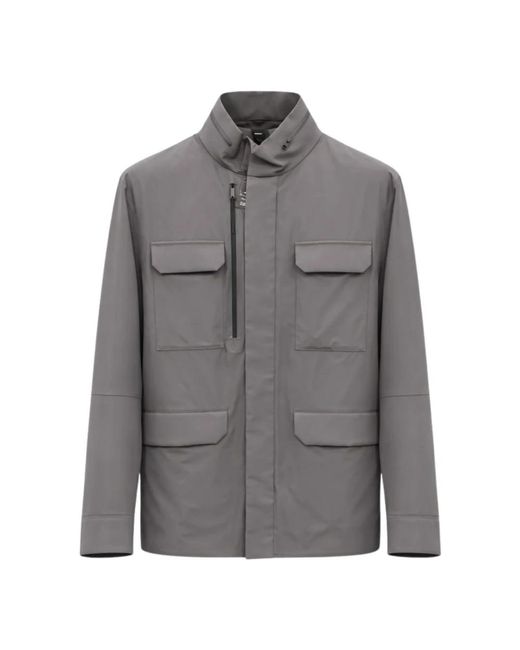 DUNO Gray Light Jackets for men