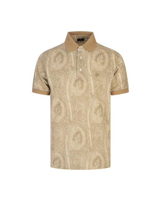 Etro Natural Polo Shirts for men
