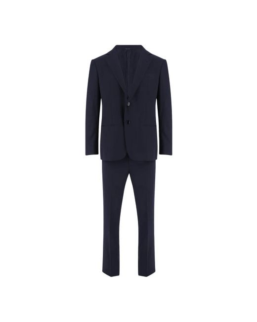 Giorgio Armani Blue Single Breasted Suits for men