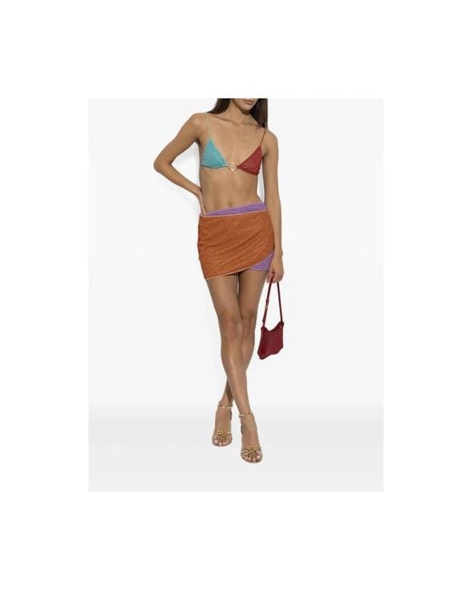 Oseree Brown Short Skirts