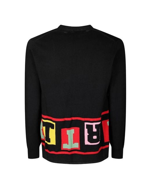 Comme des Garçons Black Round-Neck Knitwear for men