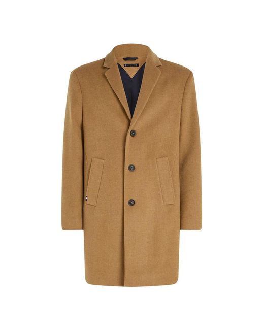 Tommy Hilfiger Brown Single-Breasted Coats for men