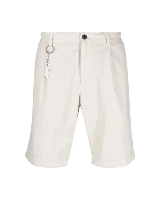 Paul & Shark White Casual Shorts for men