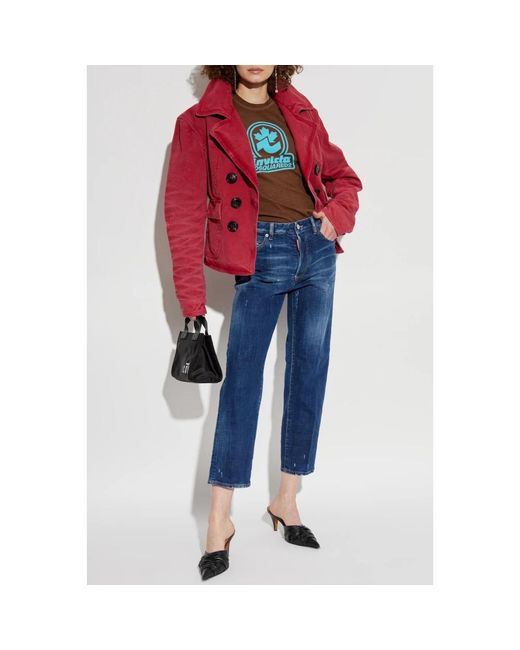 DSquared² Blue Cropped Jeans