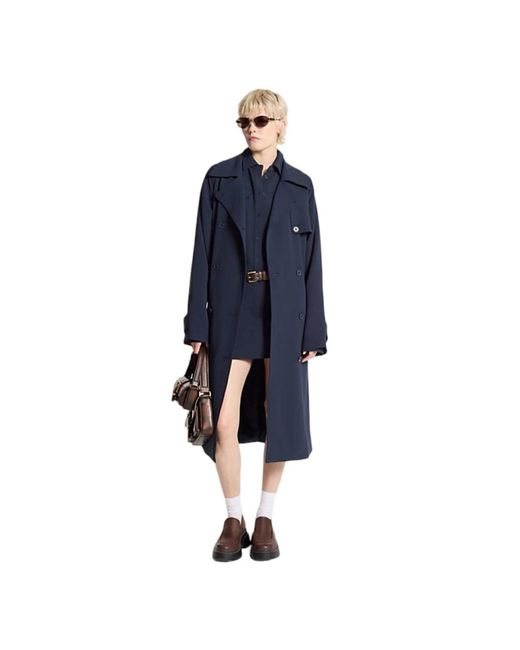 Michael Kors Blue Trench Coats