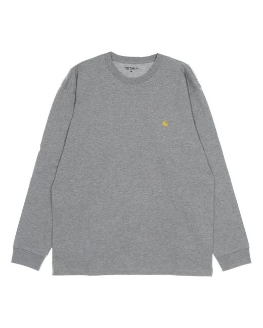 Carhartt Gray Long Sleeve T-Shirts for men