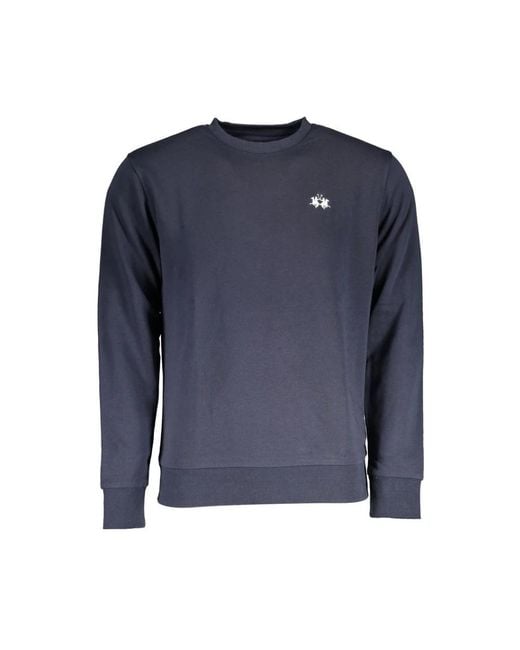 La Martina Blue Sweatshirts for men