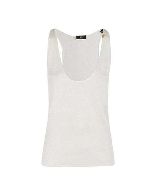 Tops > sleeveless tops Elisabetta Franchi en coloris White