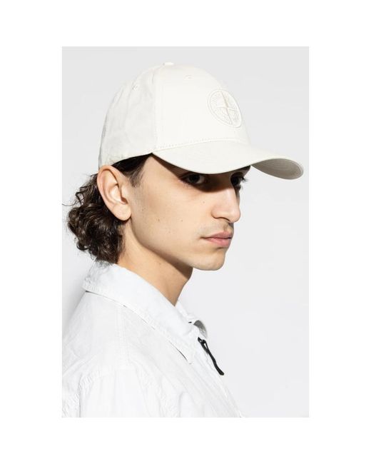 Caps di Stone Island in White da Uomo