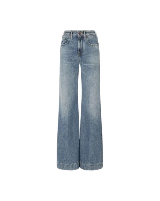 Jacob Cohen Blue Wide Jeans
