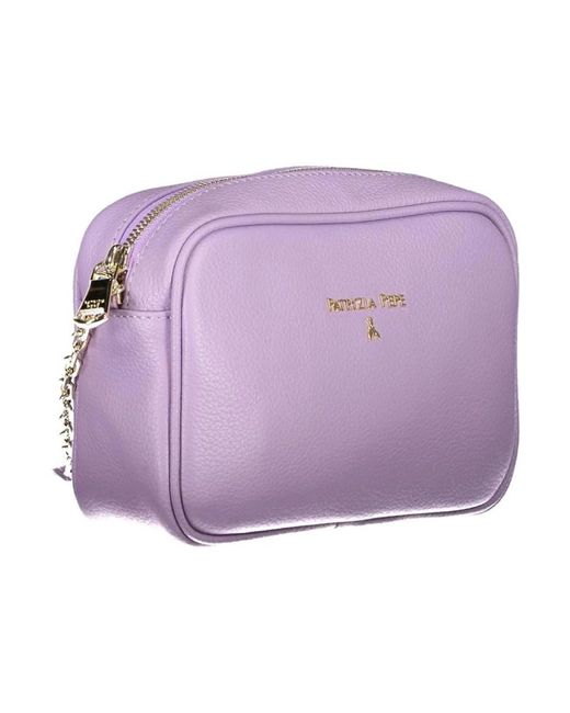 Patrizia Pepe Purple Lila handtasche mit reißverschluss und innentasche