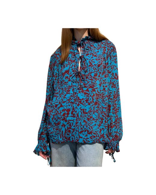 Blouses Dries Van Noten en coloris Blue