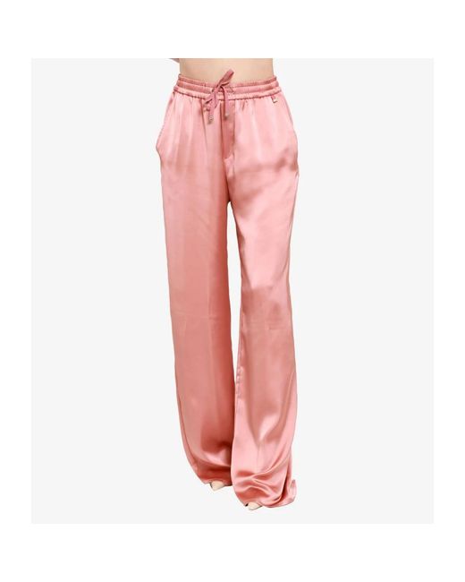 Herno Satin Broek in het Pink