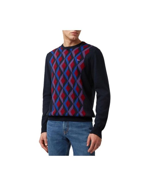 Harmont & Blaine Blue Round-Neck Knitwear for men