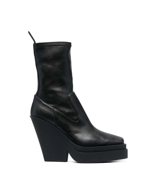 Gia Borghini Black Heeled Boots
