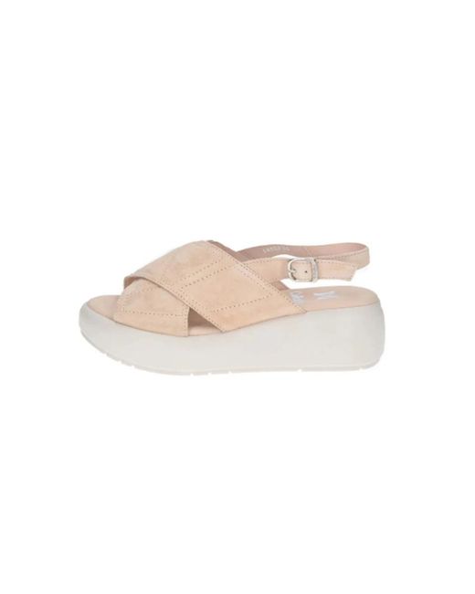 Callaghan Natural Wildleder Keilsandalen