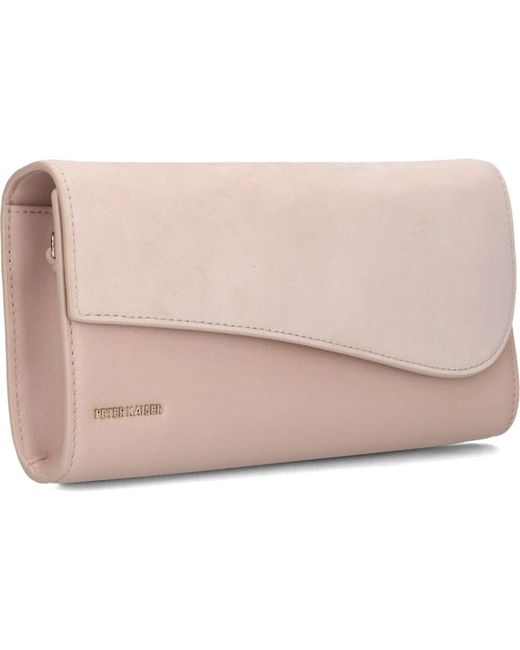 Peter Kaiser Pink Elegante Leder Clutch