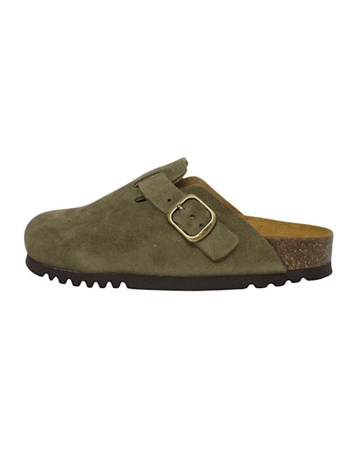 Mules di Scholl in Green