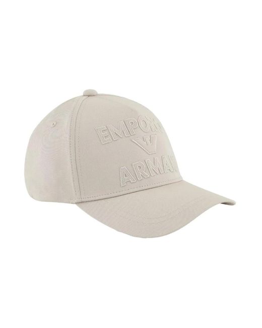 Emporio Armani White Hats & Caps for men