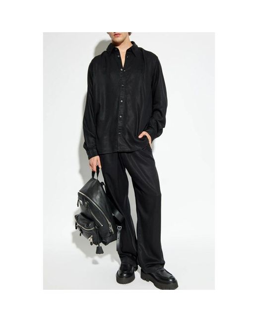 Straight Trousers di DIESEL in Black da Uomo